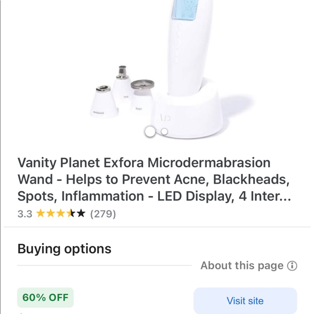 NEW Vanity Planet Exfora Microdermabrasion Wand